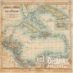 T204 Caribbean Islands Map